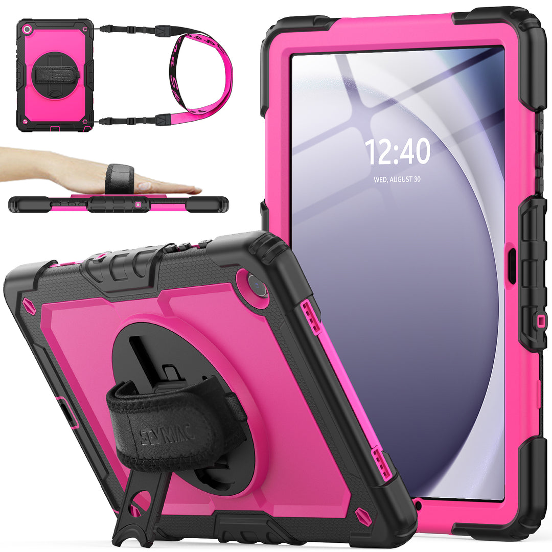 SEYMAC Case for Galaxy Tab A9 PLUS | FORT-S PRO#color_deeppink