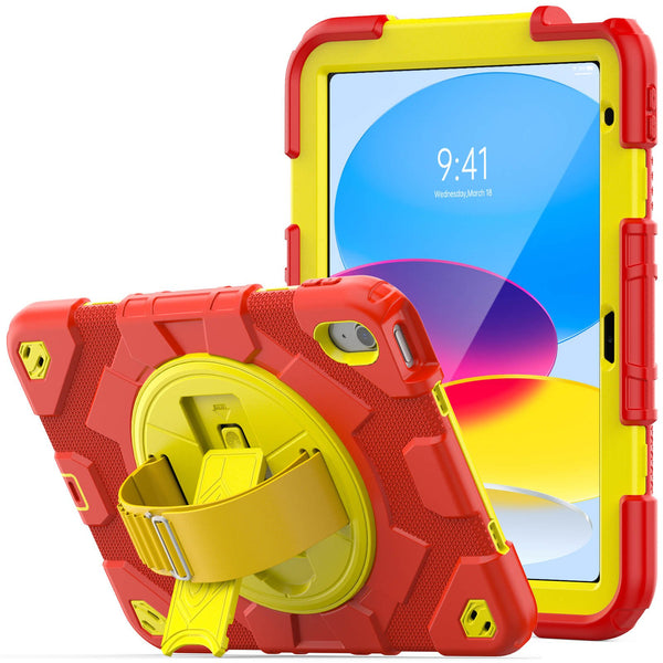 Seymac Rugged Case for iPad 10th Gen 10.9"#color_herored