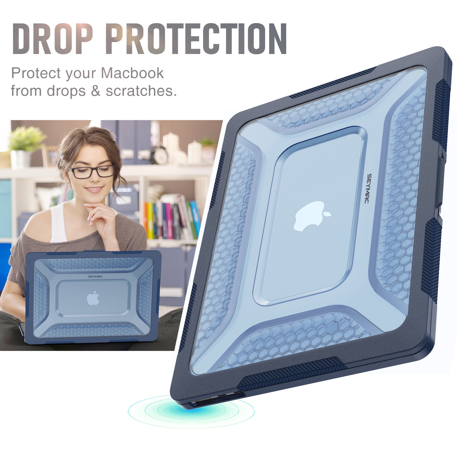 MacBook Air 13.6-inch Hard Shell Case | HEX SHIELD 2024 – seymac