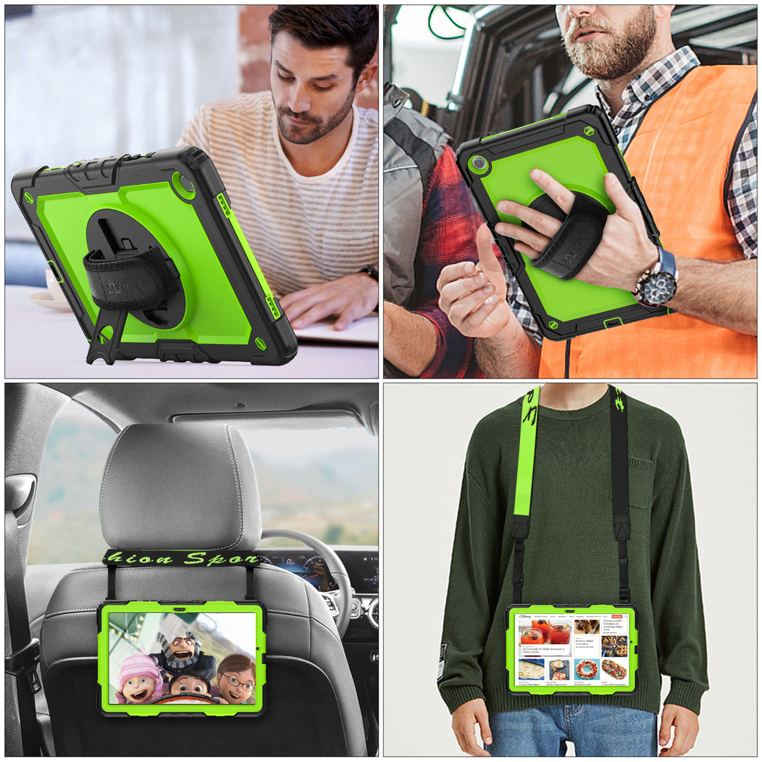 SEYMAC Case for Galaxy Tab A9 PLUS | FORT-S PRO#color_greenyellow