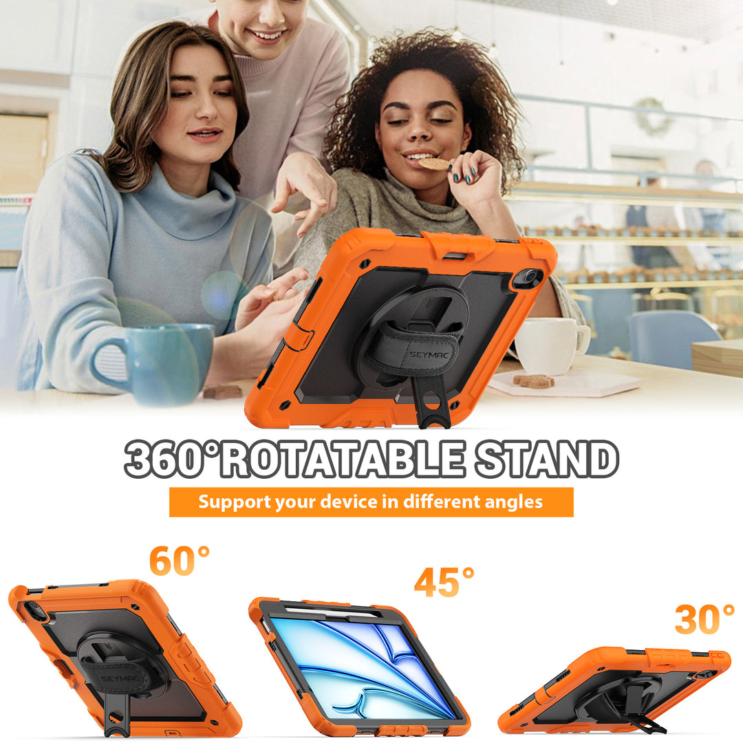 NEW iPad Air 6th Gen 11 inch Rugged Case | FORT-S PRO A8#color_orange