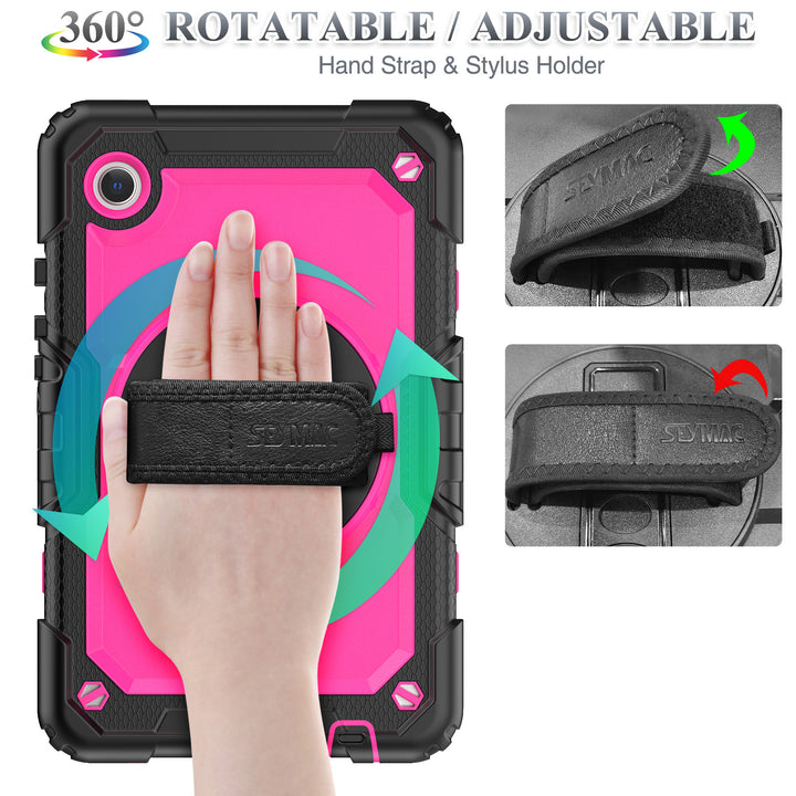 SEYMAC Case for Galaxy Tab A9 | FORT-S PRO#color_deeppink