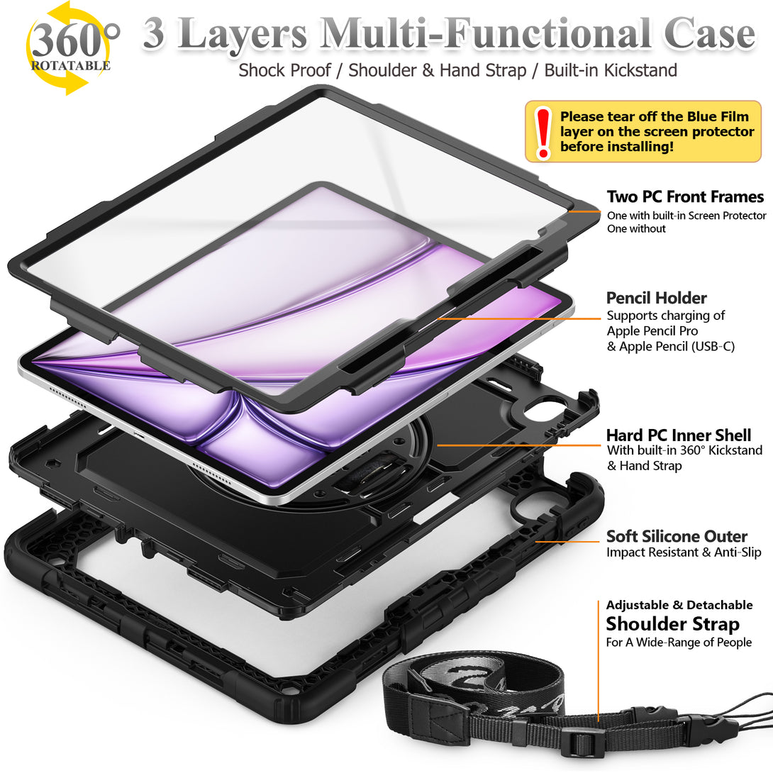 iPad Air 13 Inch Rugged Case | FORT-S PRO