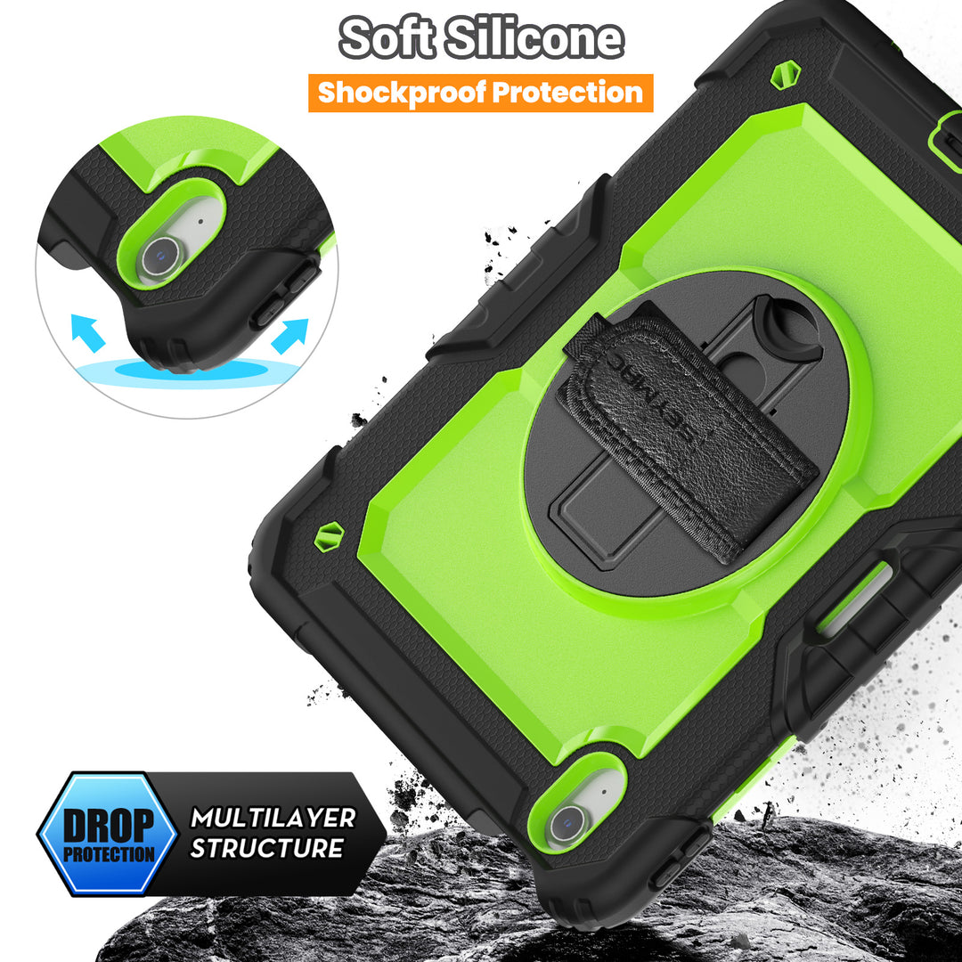 NEW iPad Air 6th Gen 11 inch Rugged Case | FORT-S PRO A8#color_greenyellow