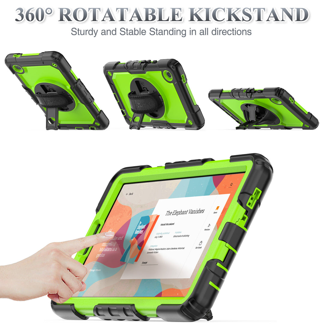 SEYMAC Case for Galaxy Tab A9 | FORT-S PRO#color_greenyellow