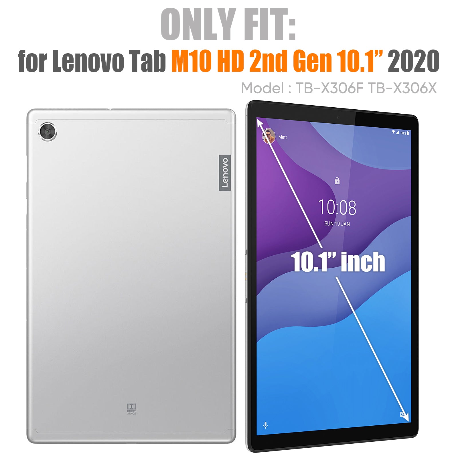 Lenovo Tab M10 HD da 10,1 pollici | FORT-G PRO