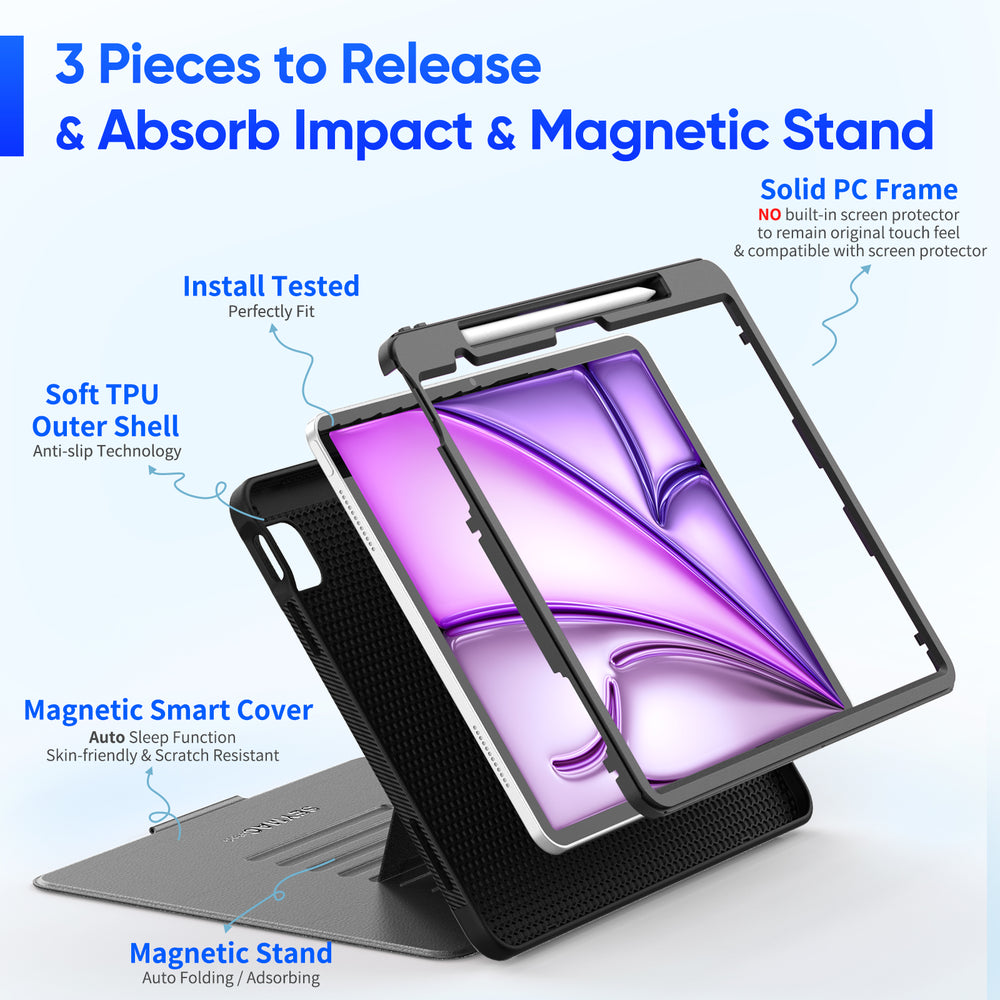 iPad Air 13 Inch Magnetic Case | MAG-C Alpha#color_black