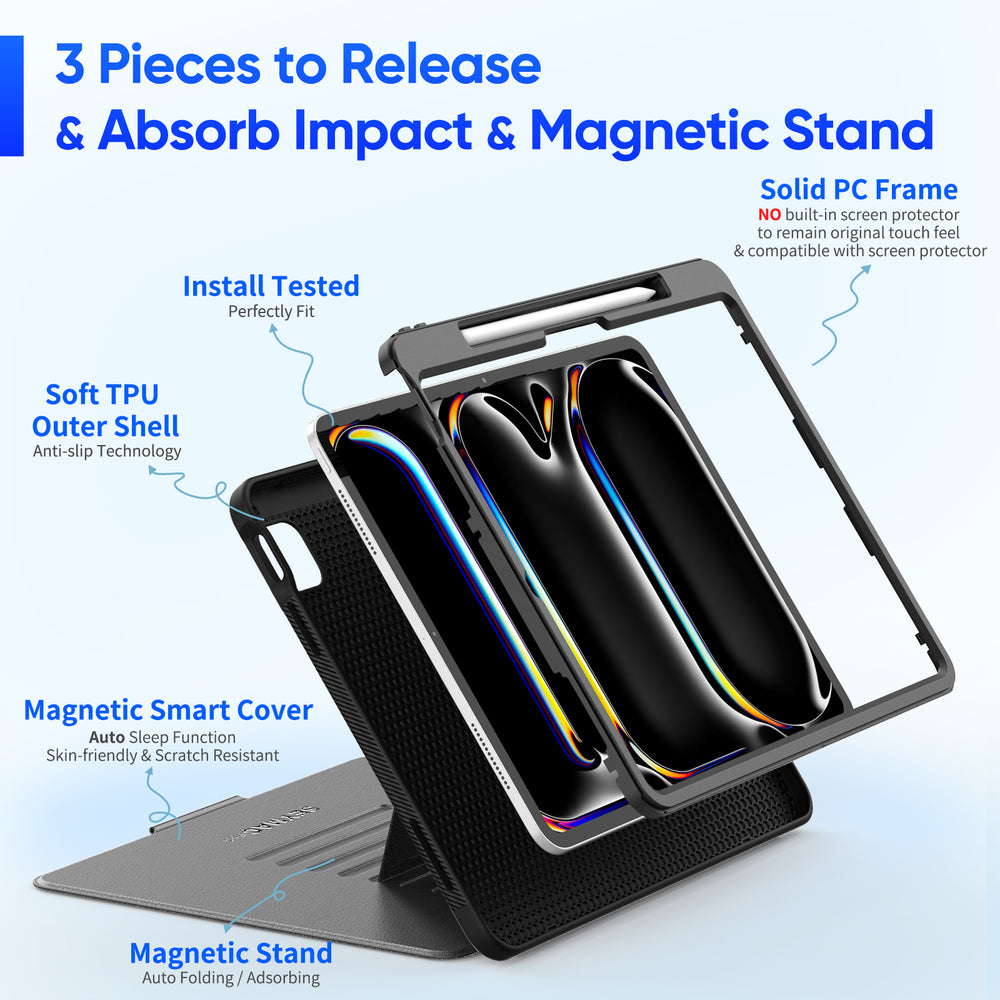 iPad Pro 13 Inch Magnetic Case | MAG-C Alpha#color_black
