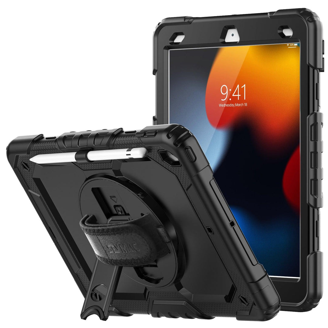 SEYMAC iPad 9th/ 8th/ 7th Generation Case 10.2 2021/2020/2019, Full-Body  Shockproof Heavy Duty Protective Case with Screen Protector, Rotating